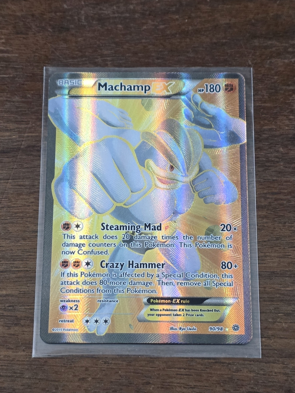 Pokemon Tcg Machamp EX #103 - Ancient Origins  - rare Full Art 90/98 Card